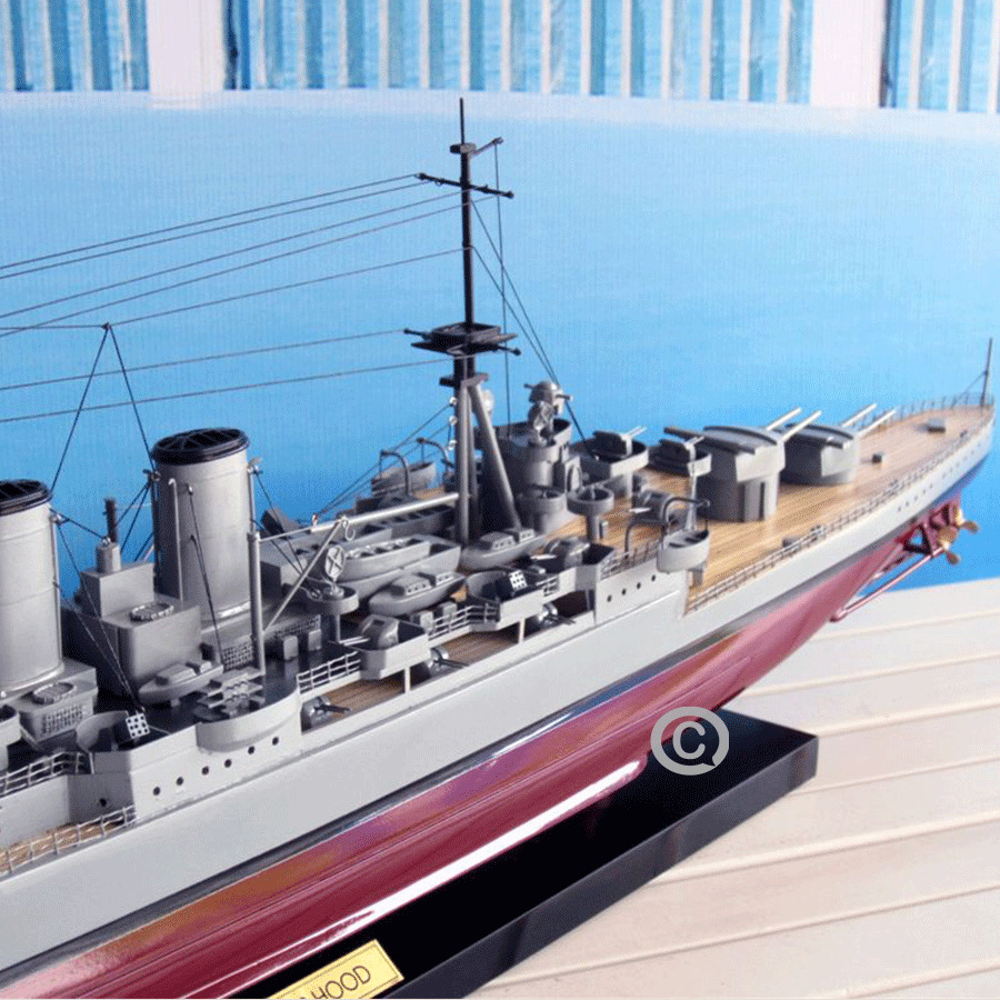 Hms Hood Warship Model