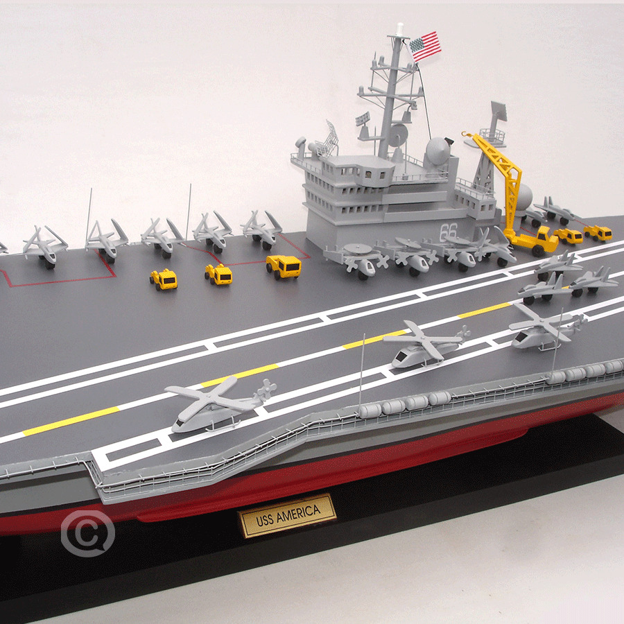 Uss America Cv 66 Warship Model