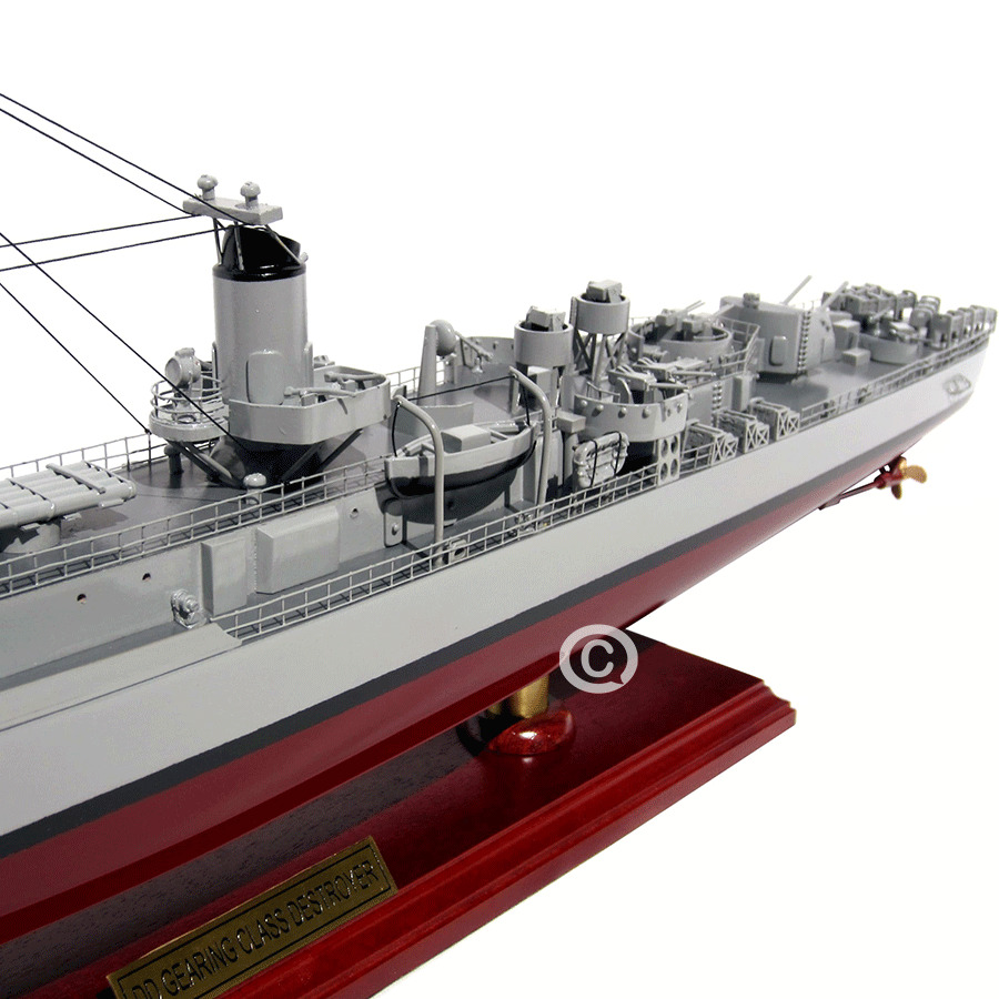 USS Gearing Class Fletcher Warship Model