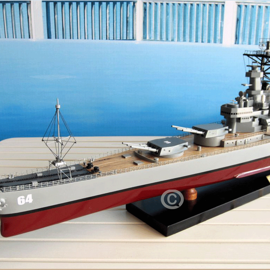 Uss Wisconsin Warship Model