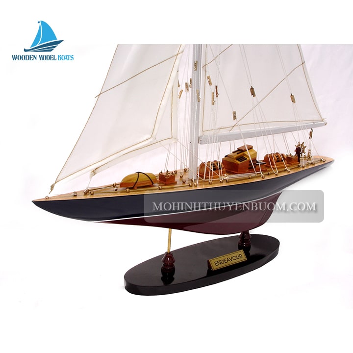 Sailing Boat Endeavour Painted Model 16 Sailing Boats Endeavour Painted