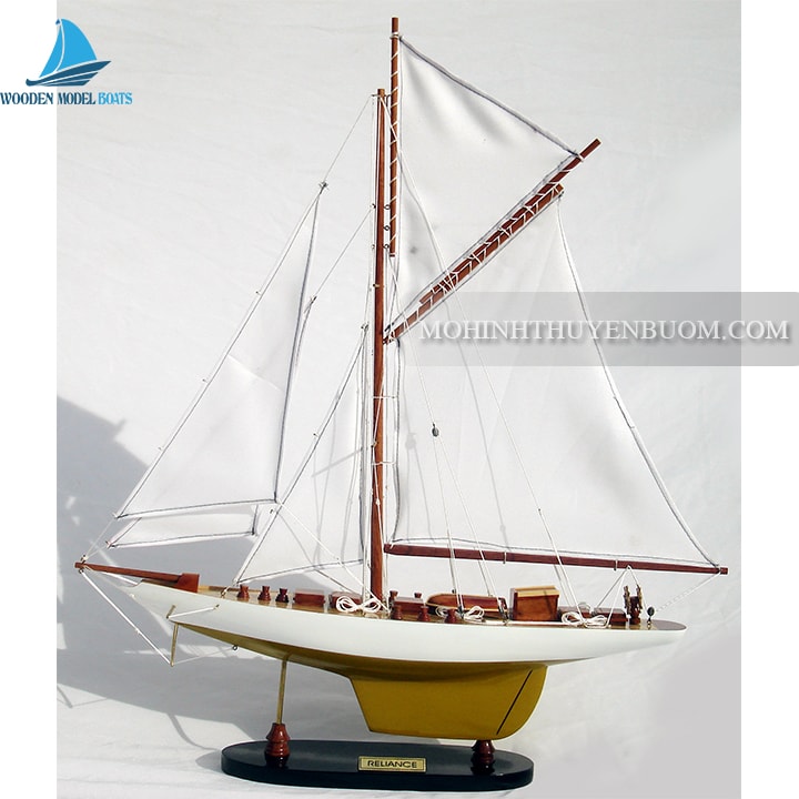 Sailing Boat Reliance Painted