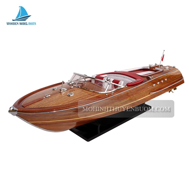 Classic Speed Boat Riva Aquarama Red Model