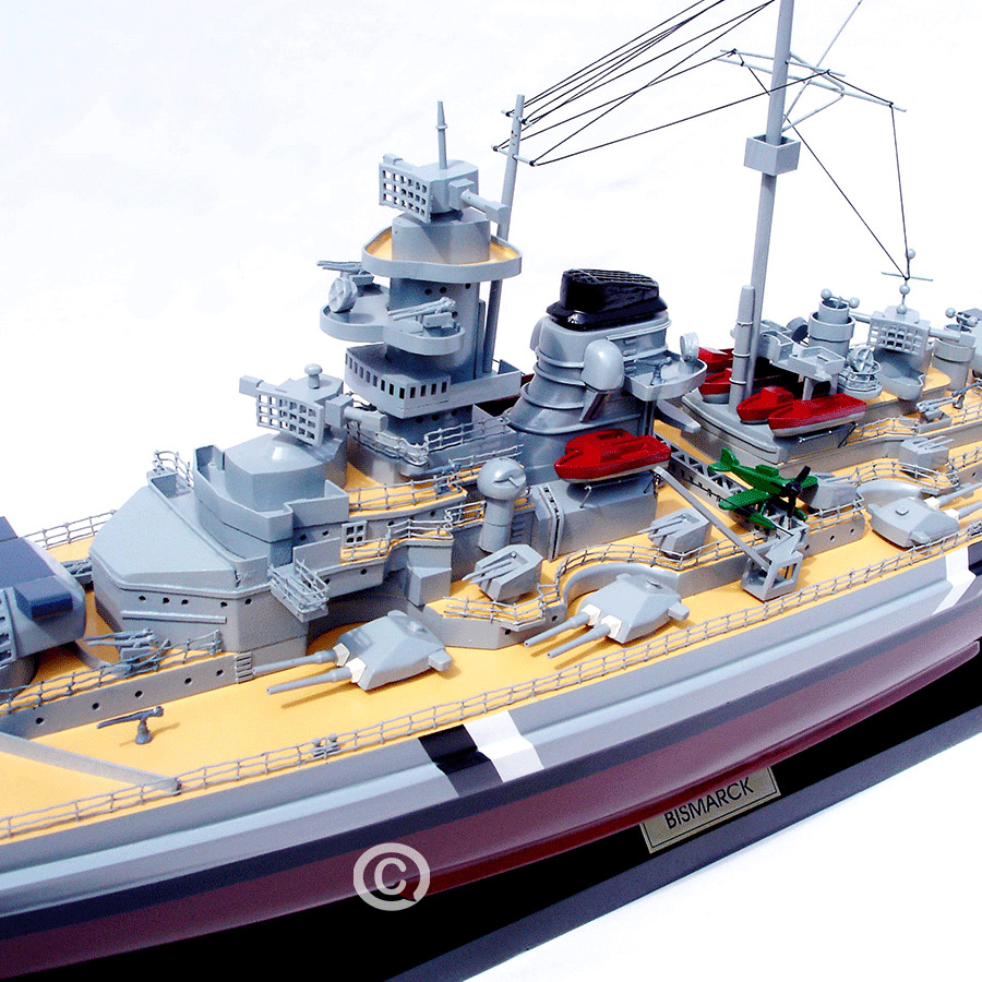 Bismarck Warship Model 