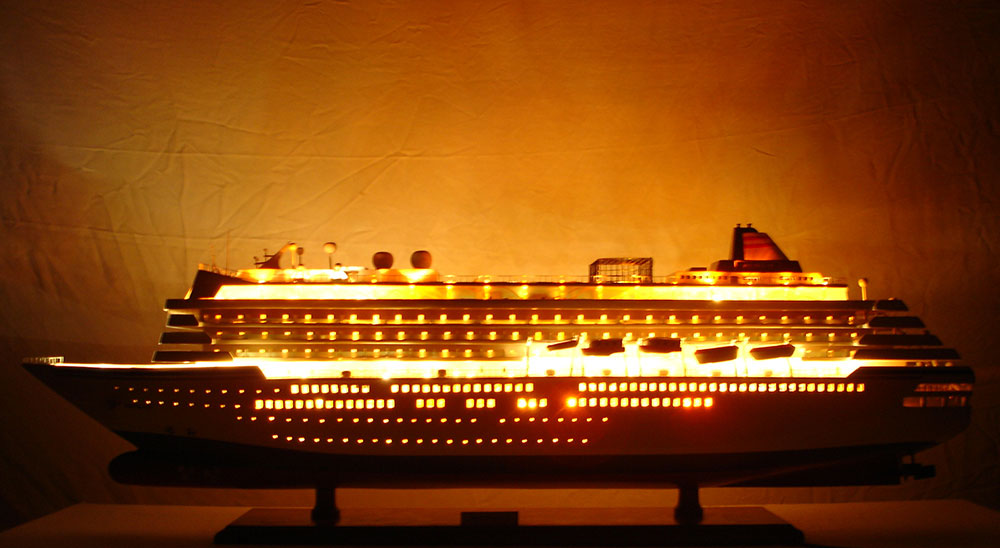 Asuka Ii Boat Model With Light