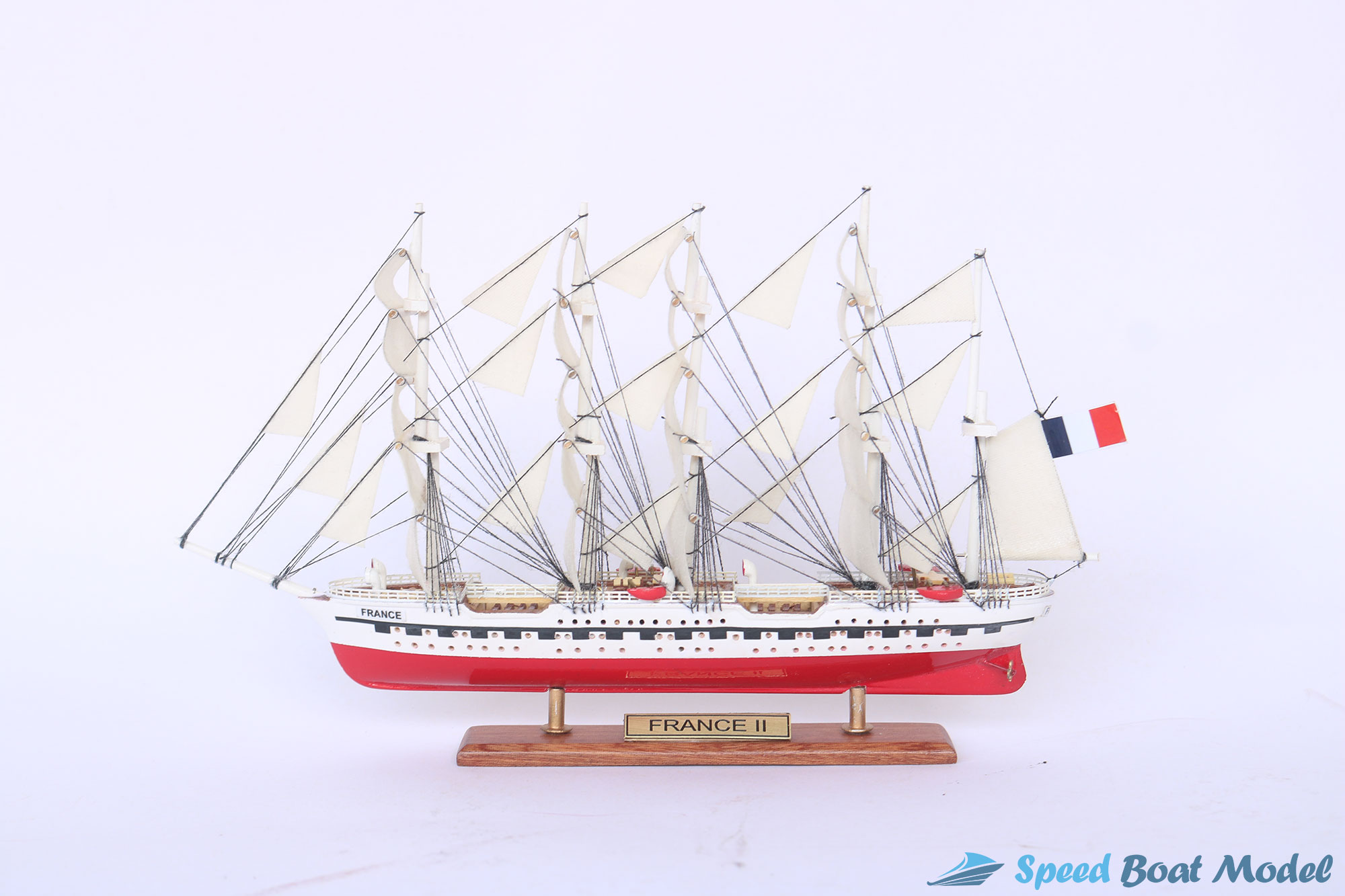France Ii Wooden Ship Model 9