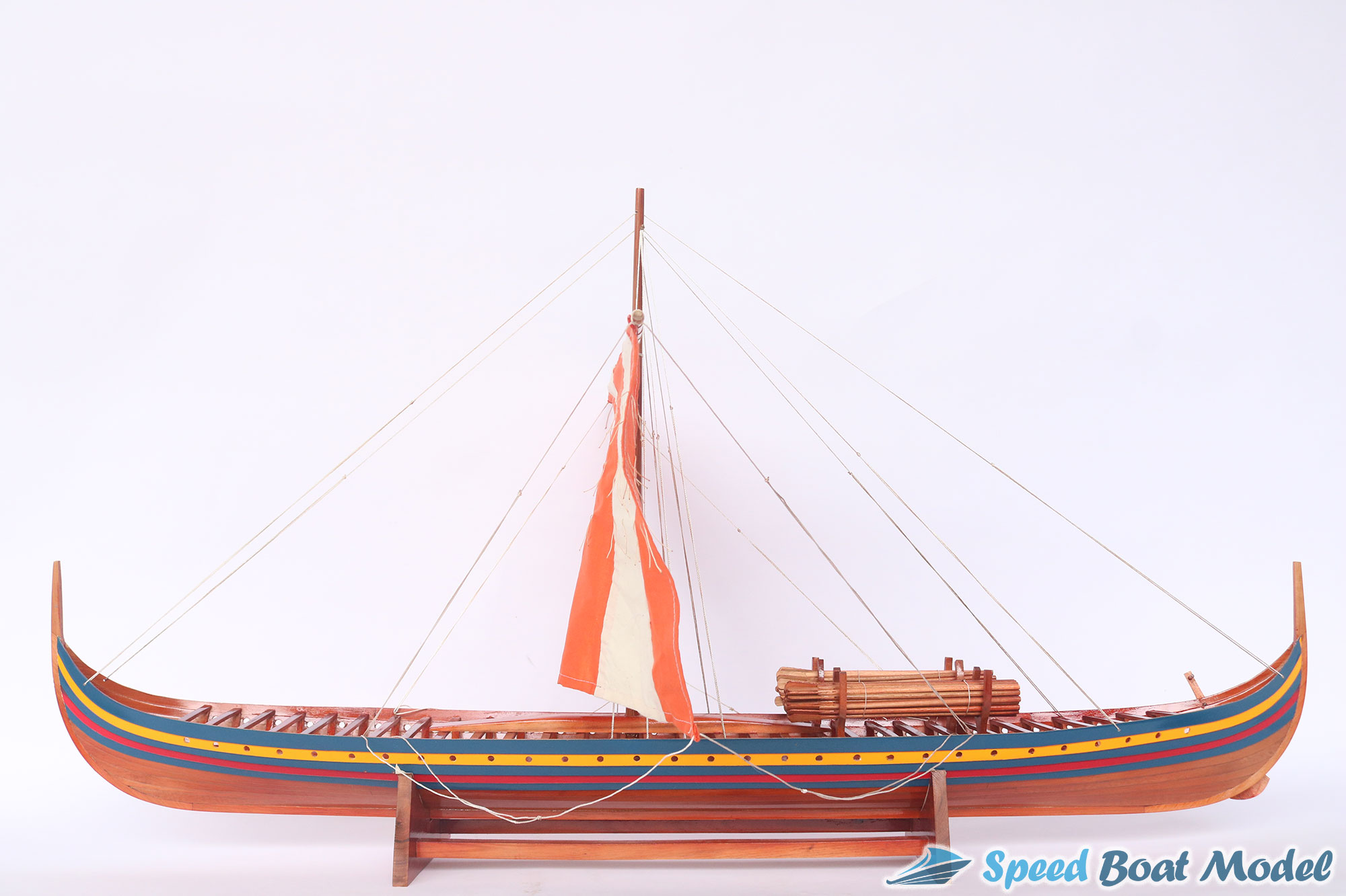 Skuldelev 2 Viking Ship Model – Clinker Built