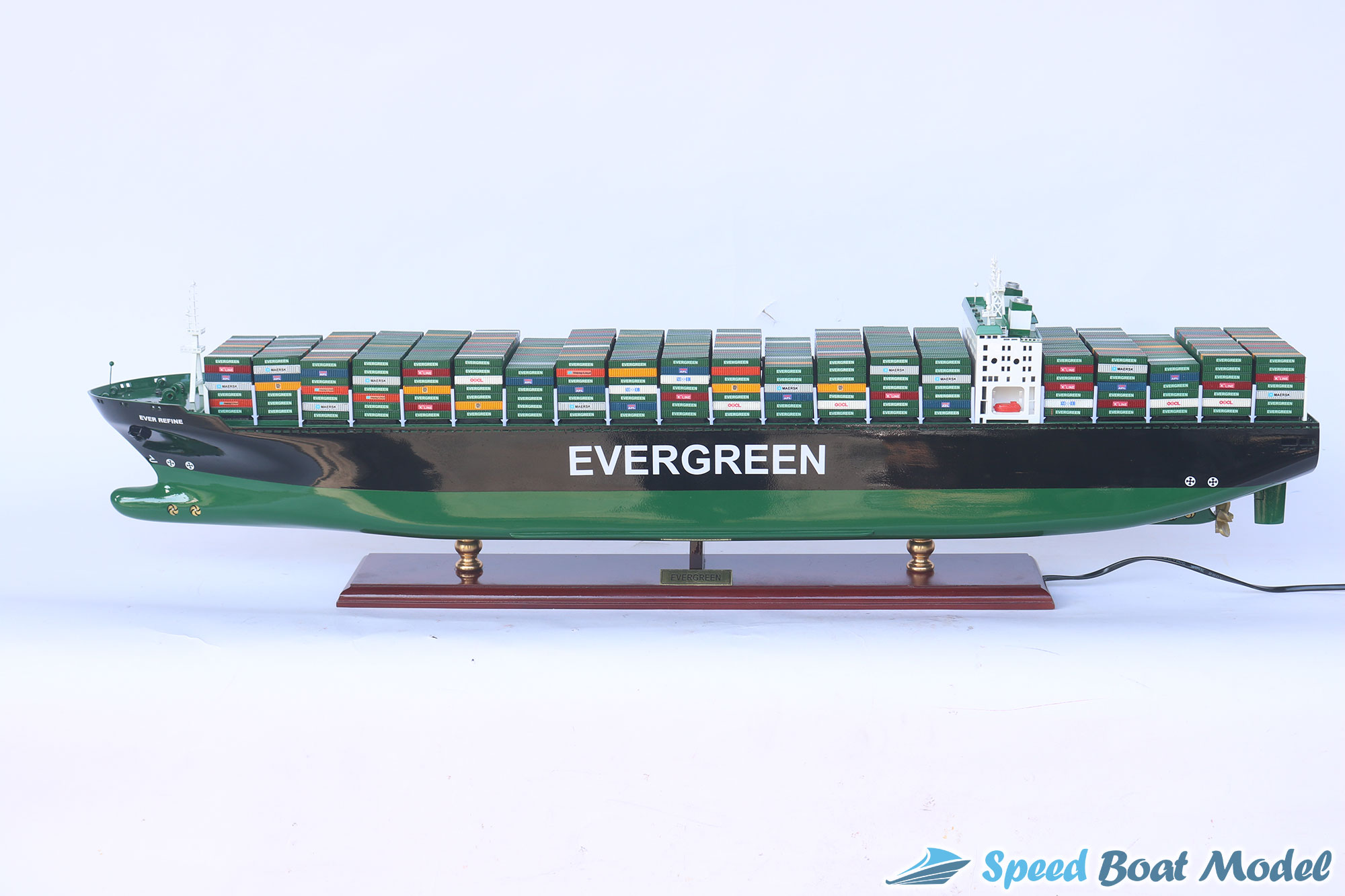 Evergreen Boat With Light Model