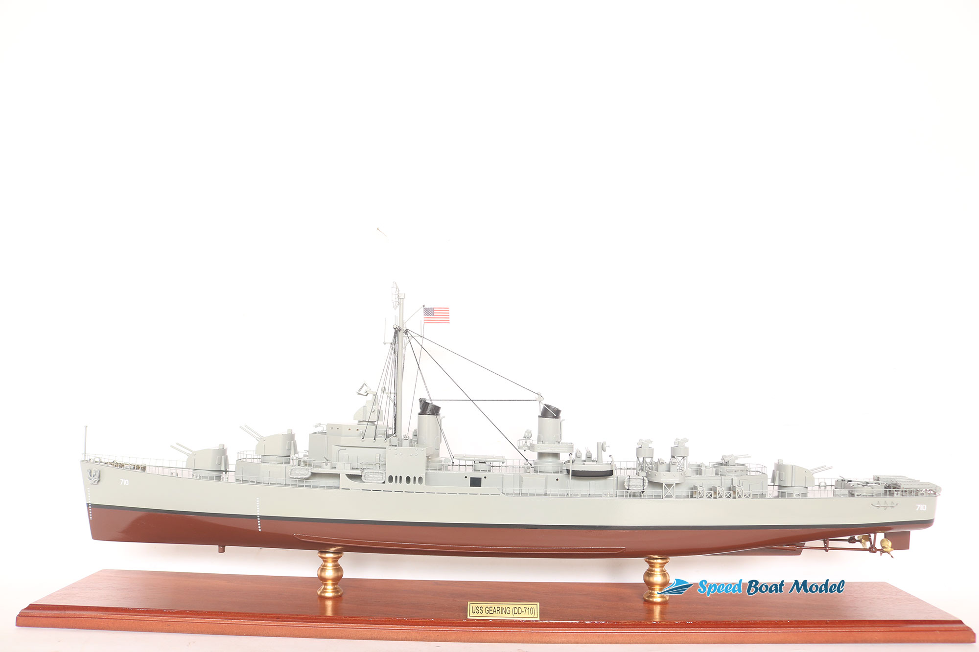 Uss Gearing Dd-710 Class Destroyer Warship Model