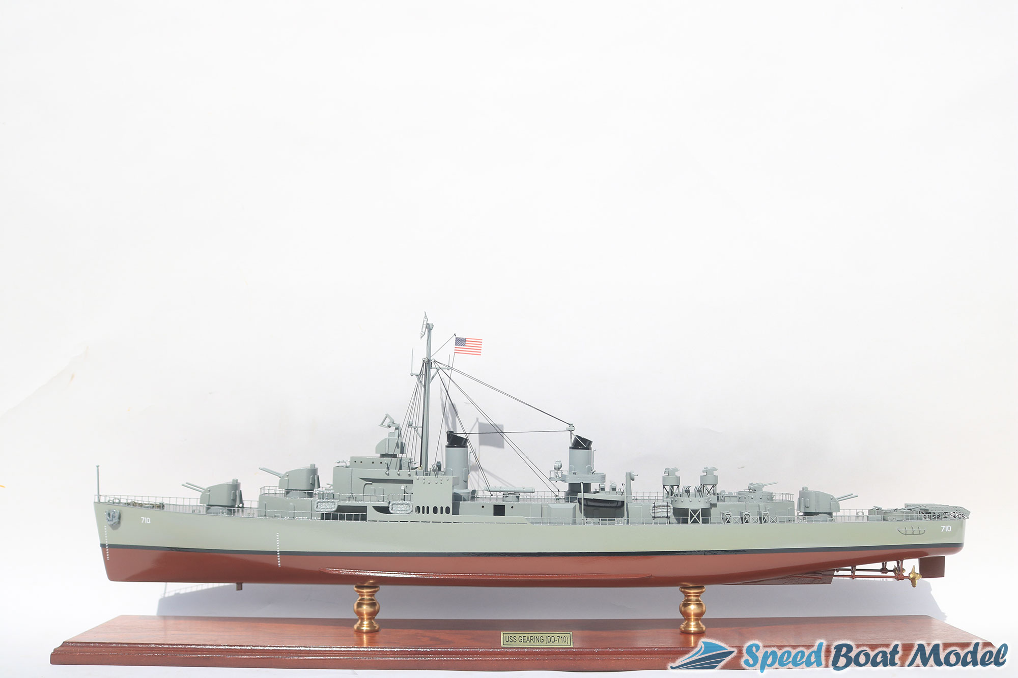 Uss Gearing Dd-710 Class Destroyer Warship Model