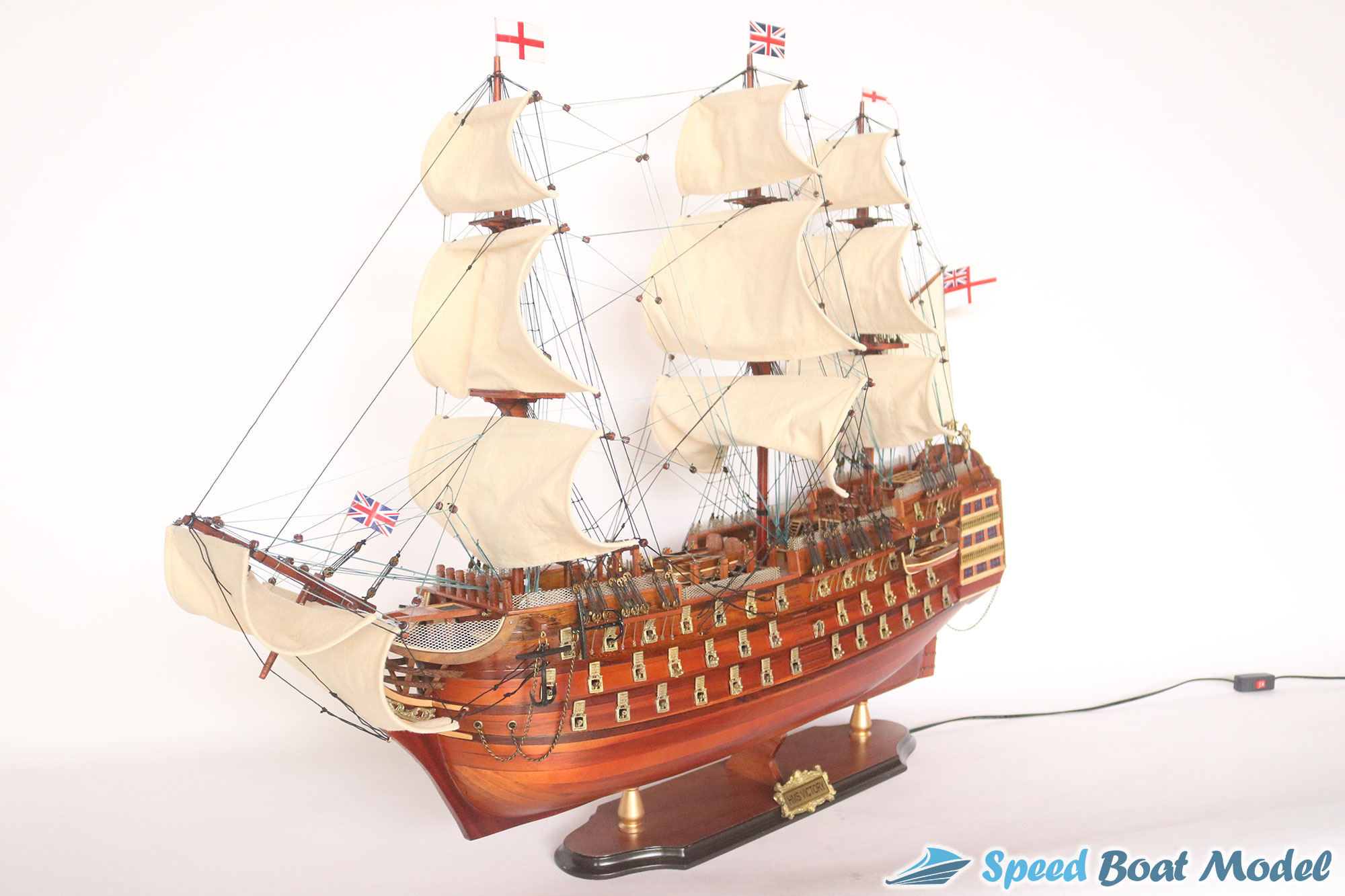 Hms Victory Lord Horatio Nelson Ship Paint With Lights