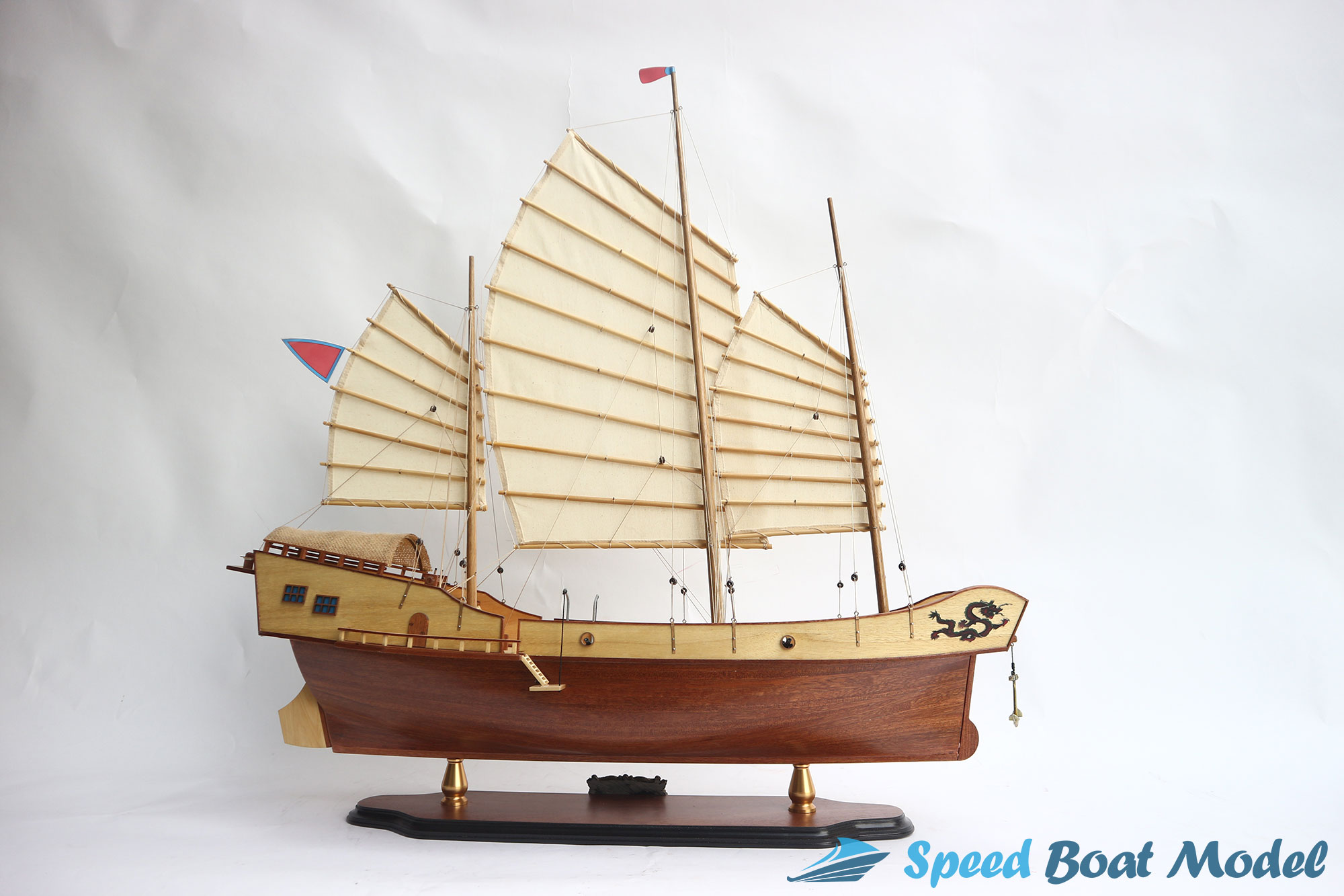 Red Dragon Sailing Vessel Model