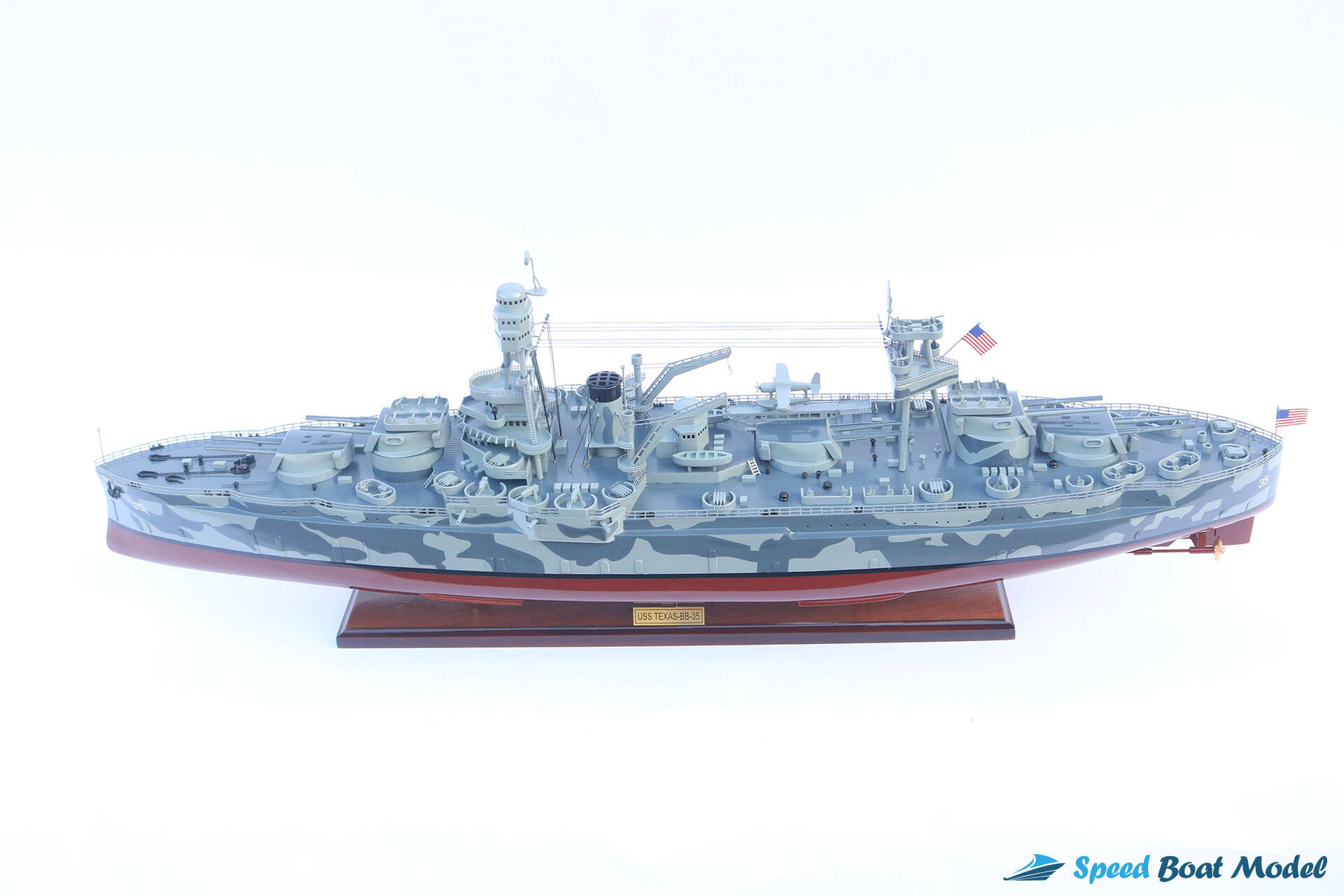 Camouflage Uss Texas Bb-35 Battleship Model