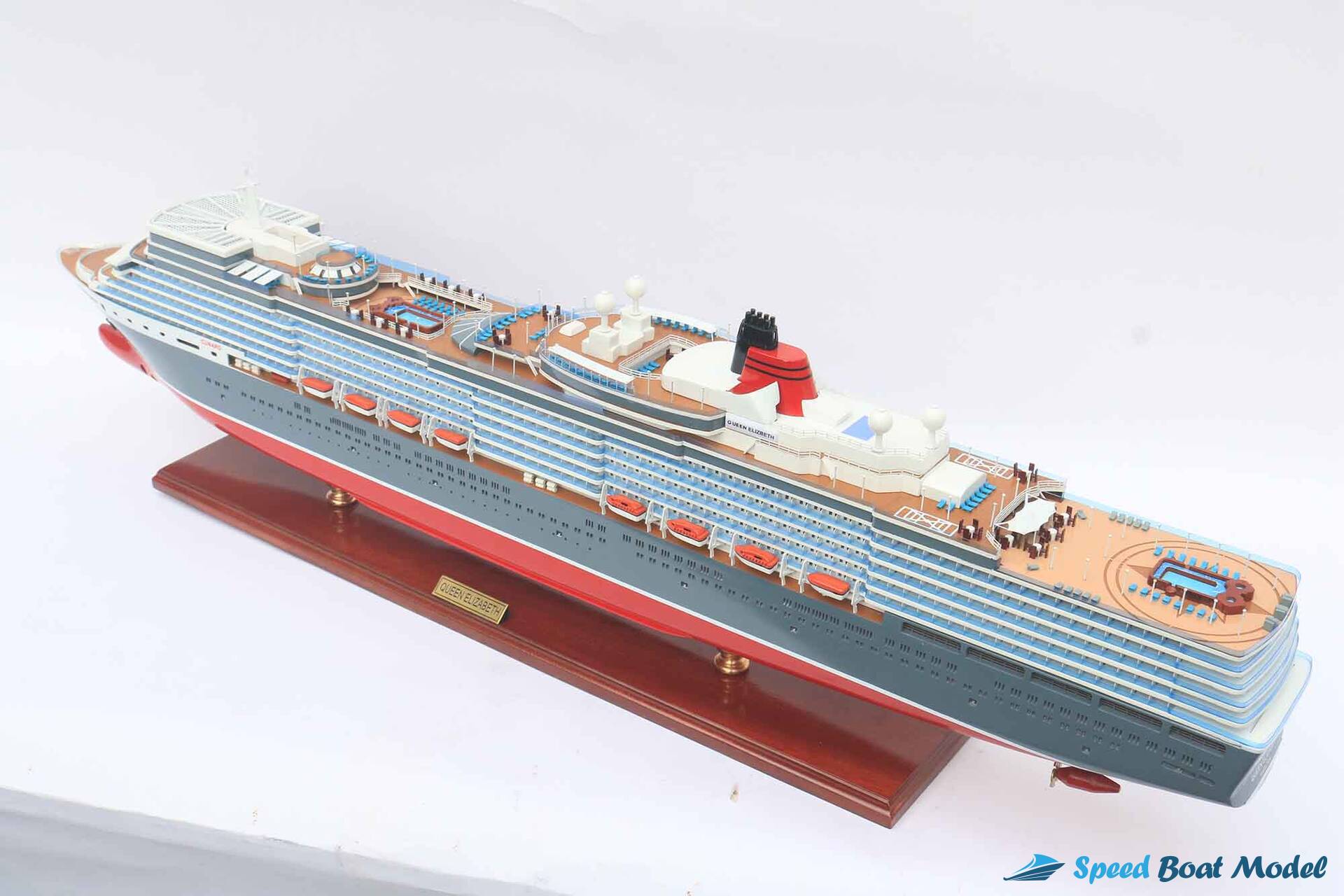 Ms Queen Elizabeth 2010 Ocean Liner Model (5) Speed Boad Model