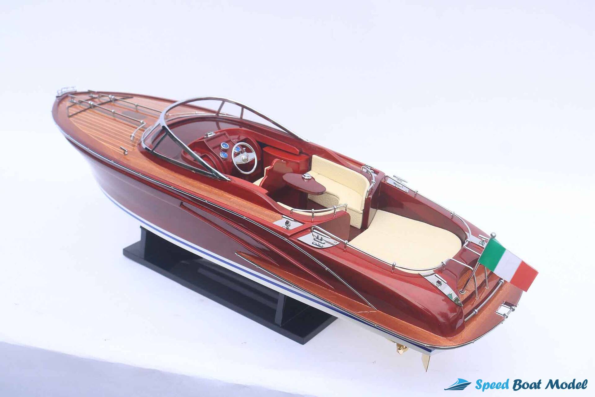 Rivarama Lacquered Boat Model (6) Speed Boad Model