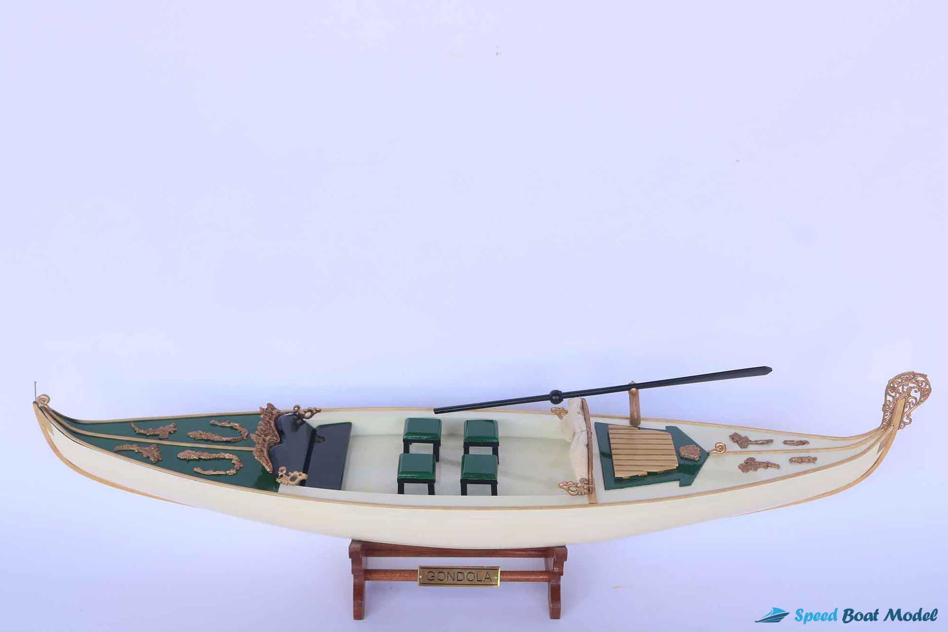 Gondola Cream Painted Traditional Boat Model (3) Speed Boad Model